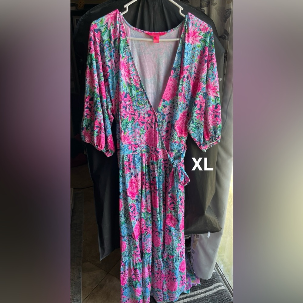 Beautiful Lilly Wrap Maxi Dress